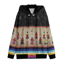 Load image into Gallery viewer, Ledger Round Dance Midnight Varsity Jacket
