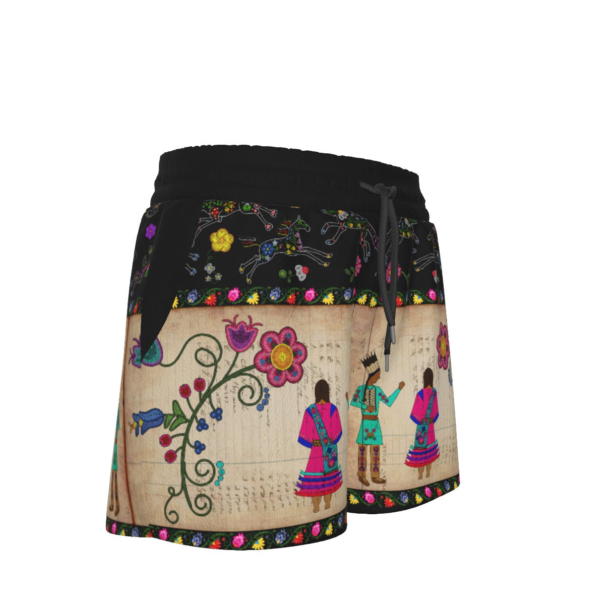 Floral Ledger Sweethearts Women's Shorts