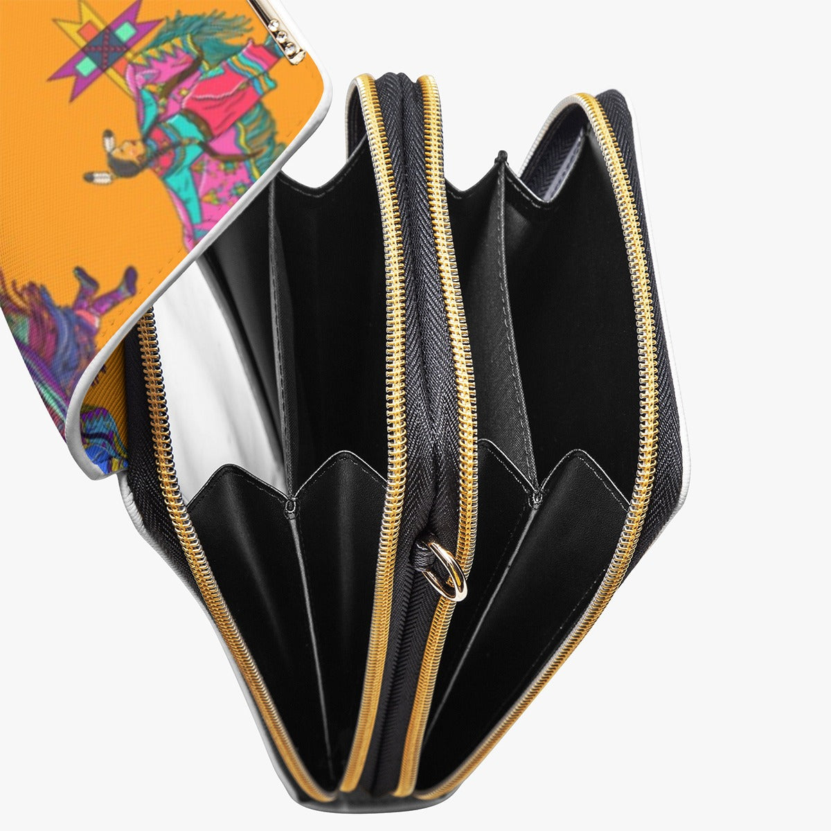 Women's Fancy Dancers Orange Mobile Phone Chest Bag