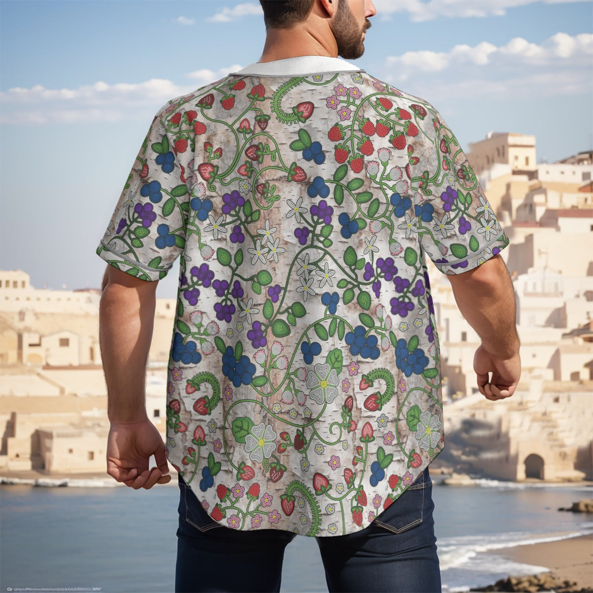 Grandmother's Stories Br Bark Short Sleeve Baseball Jersey