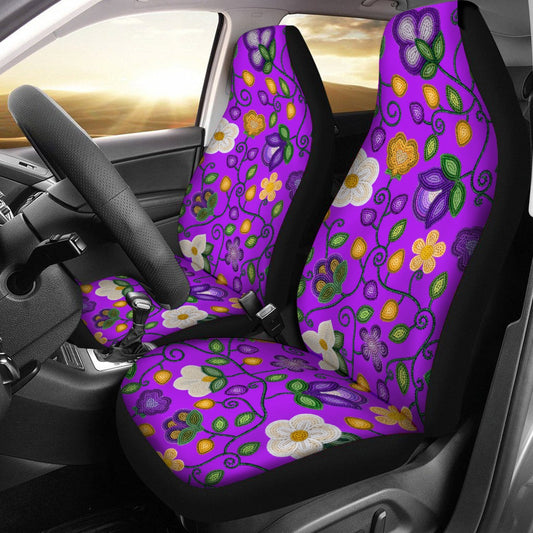 Midnight Moss Bloom Purple Car Seat Covers