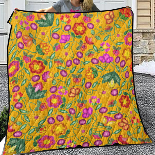 Boreal Bounty Dark Yellow Lightweight Quilt