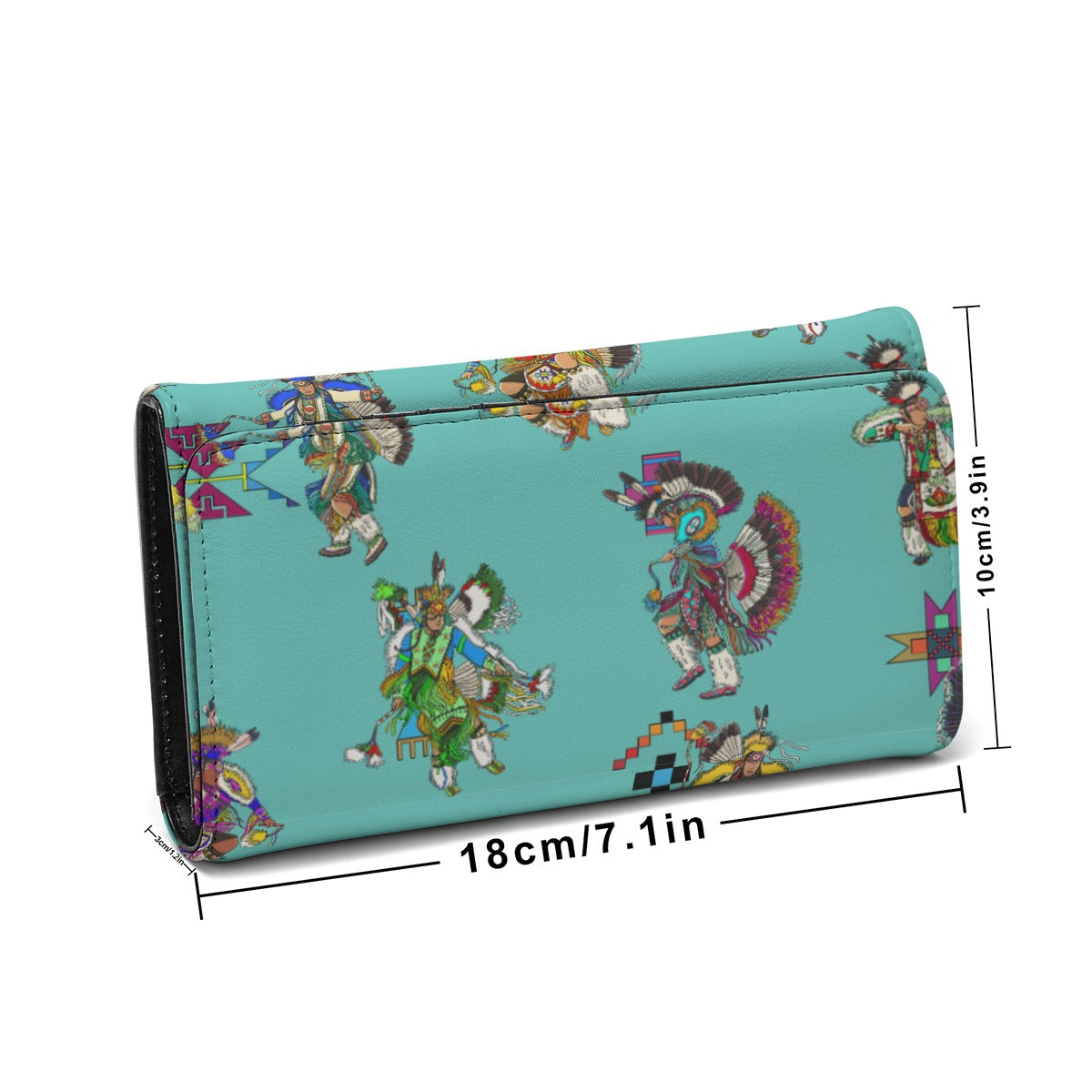 Men's Fancy Dancers Eggshell Blue Foldable Wallet