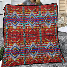 Load image into Gallery viewer, Medicine Blessing Red Lightweight Quilt
