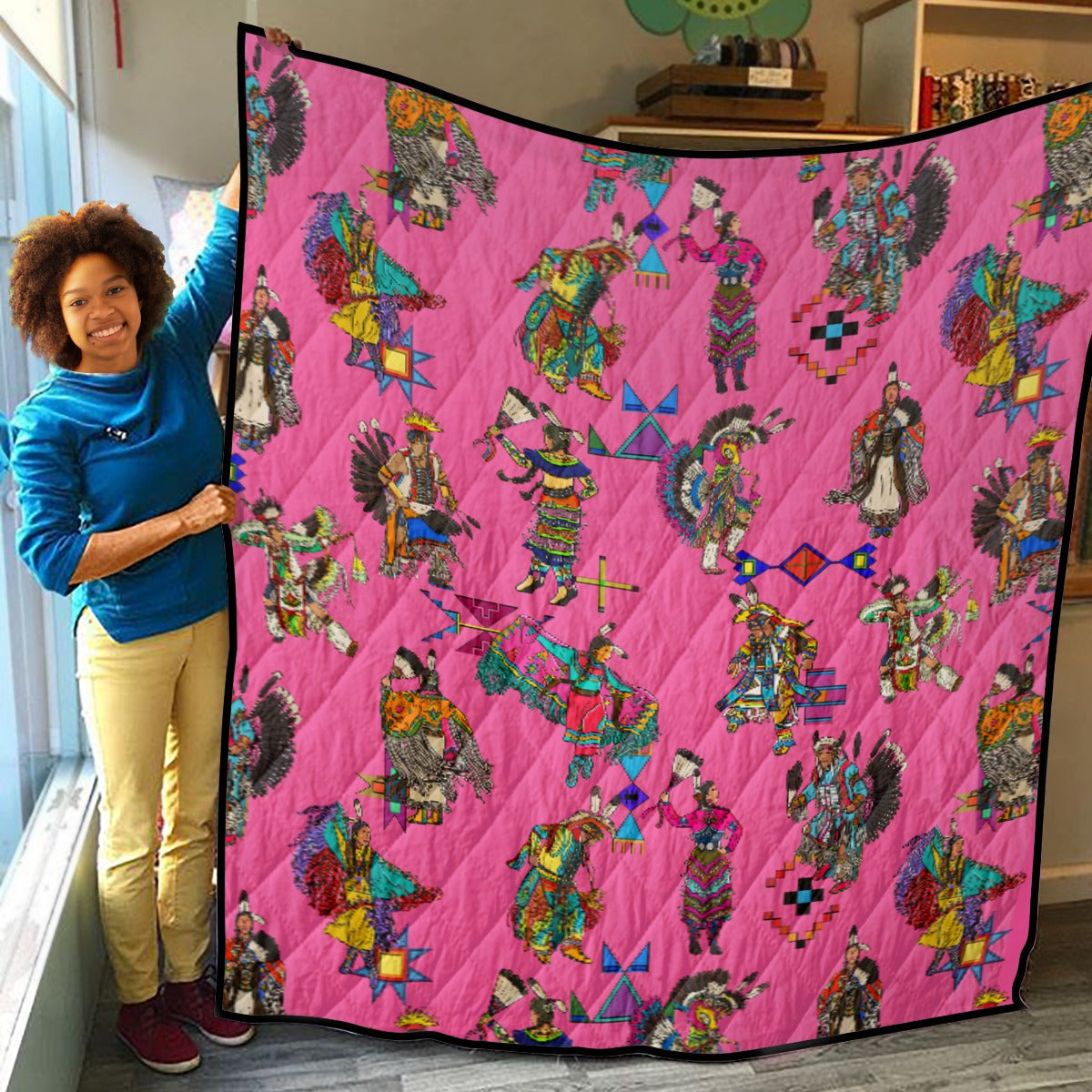 Grand Entry Dancer Pink Lightweight & Breathable Quilt