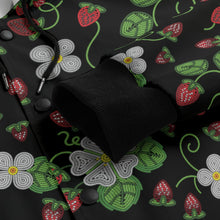 Load image into Gallery viewer, Strawberry Dreams Midnight Varsity Jacket
