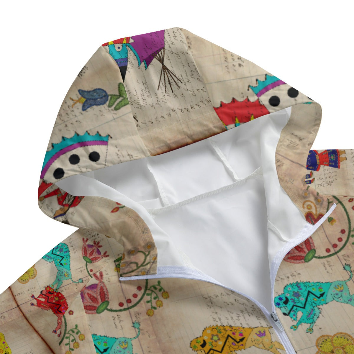 Floral Ledger Way of Life Long Windbreaker