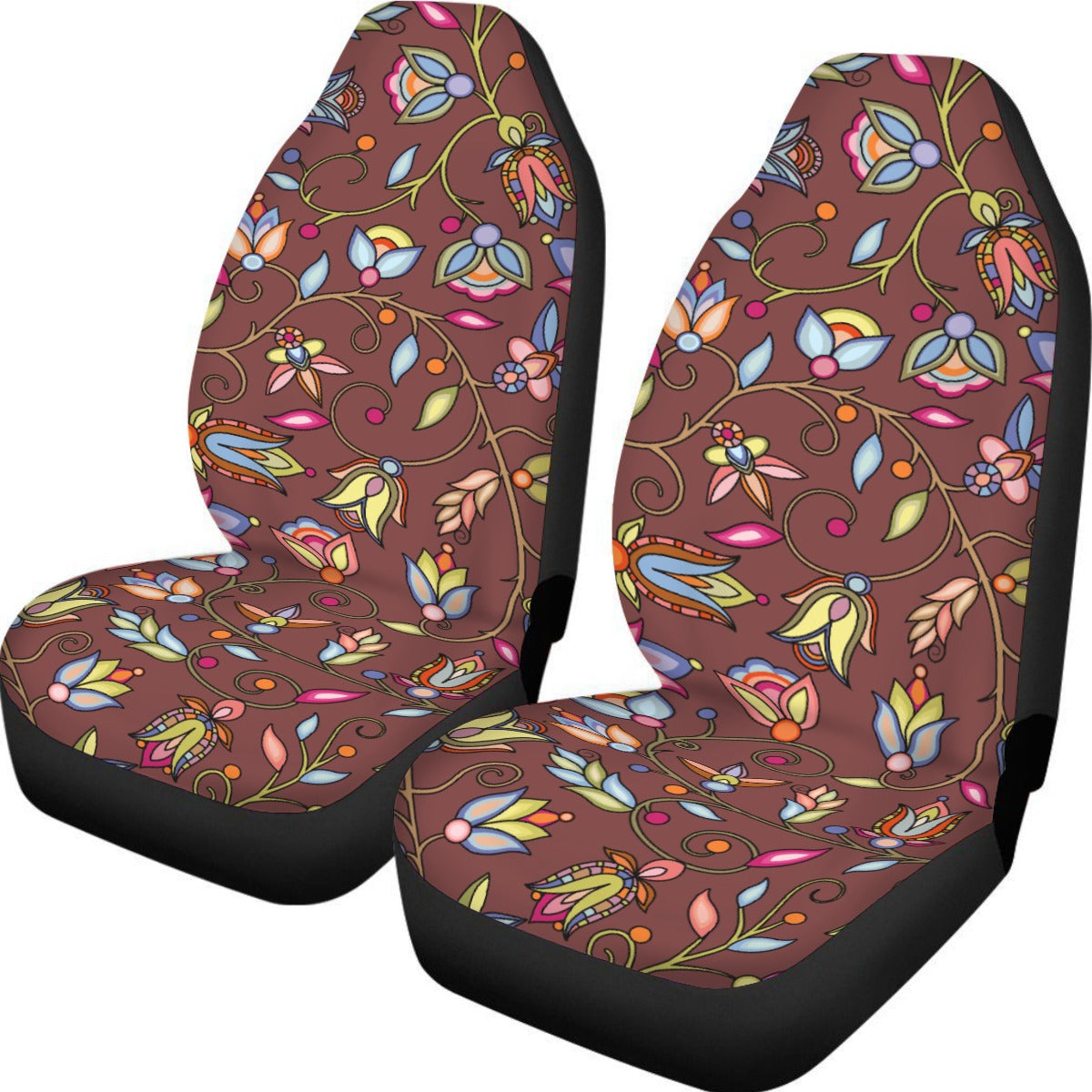 Buffalo Bloom Clay Universal Car Seat Cover With Thickened Back