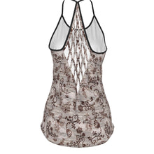 Load image into Gallery viewer, Forest Medley Criss-Cross Open Back Tank Top
