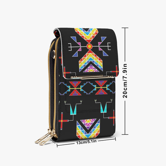 Rainy Chief Rainbow Black Phone Bag