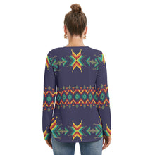 Load image into Gallery viewer, Dreams Of Ancestors Indigo Shade Tie Sweatshirt
