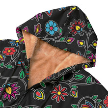 Load image into Gallery viewer, Nature&#39;s Nexus Black Kid&#39;s Plush Windbreaker
