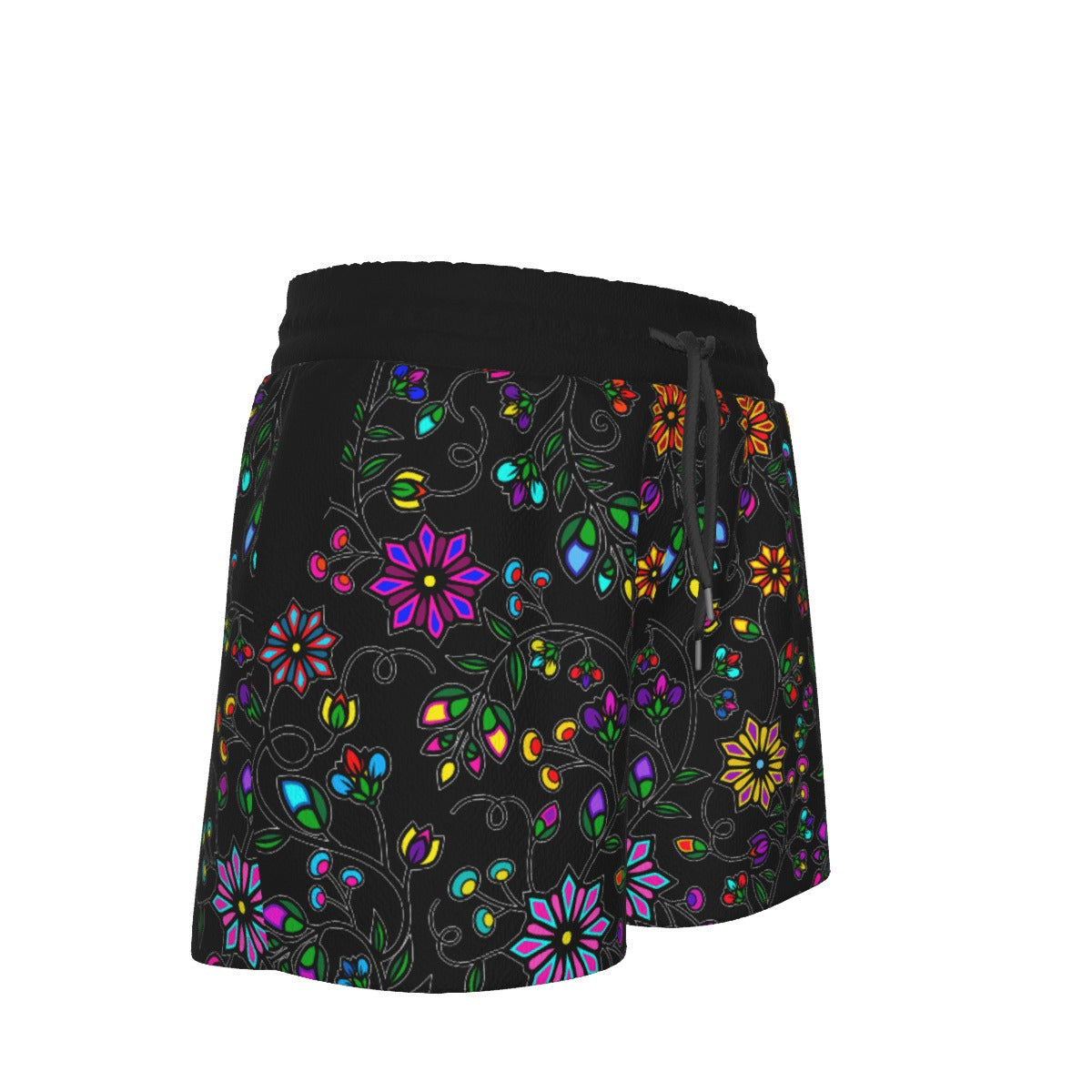 Prairie Paintbrush Black Women's Shorts