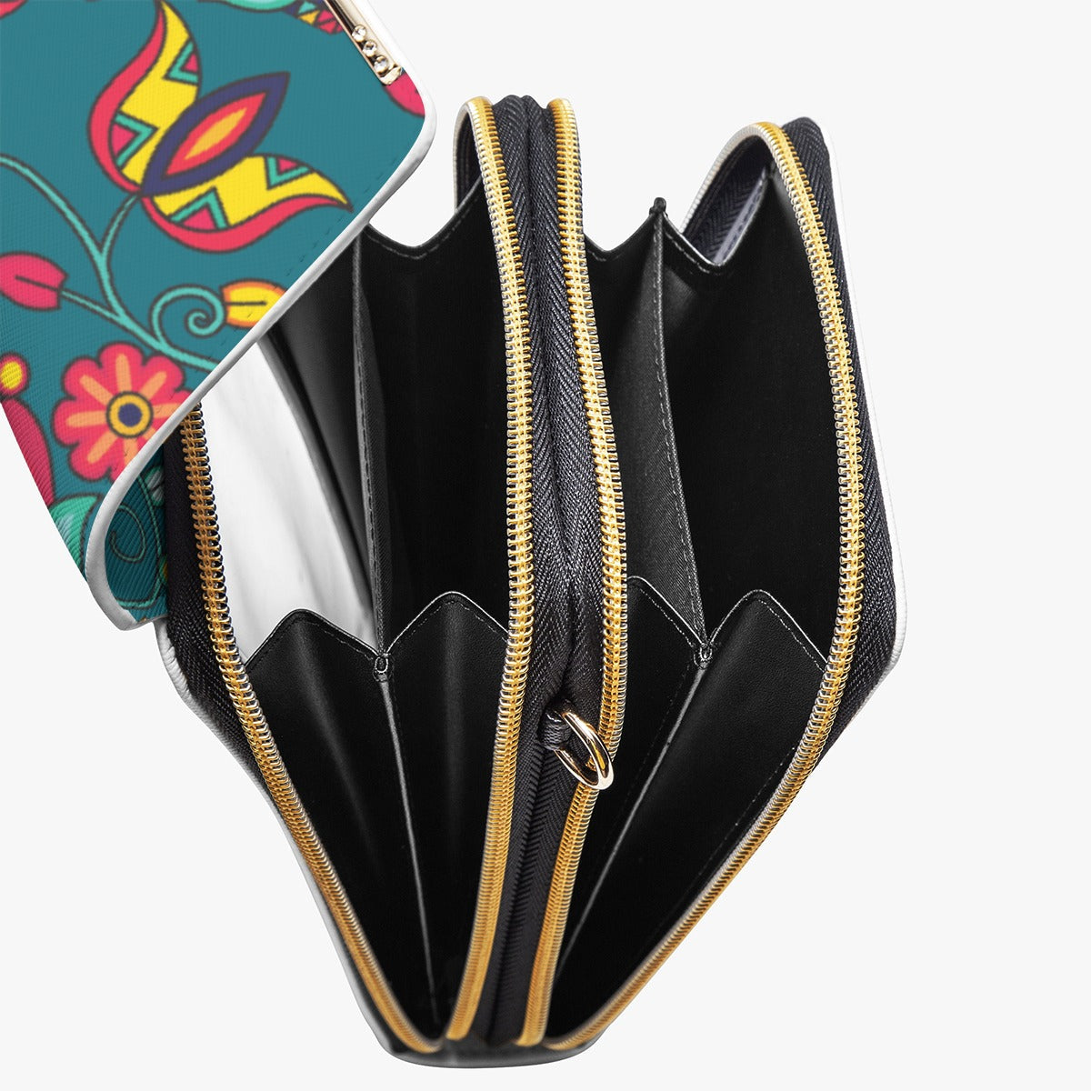 Thorny Path Teal Mobile Phone Chest Bag