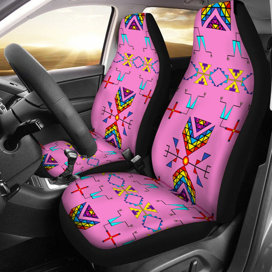 Rainy Chief Rainbow Blush Universal Car Seat Cover With Thickened Back