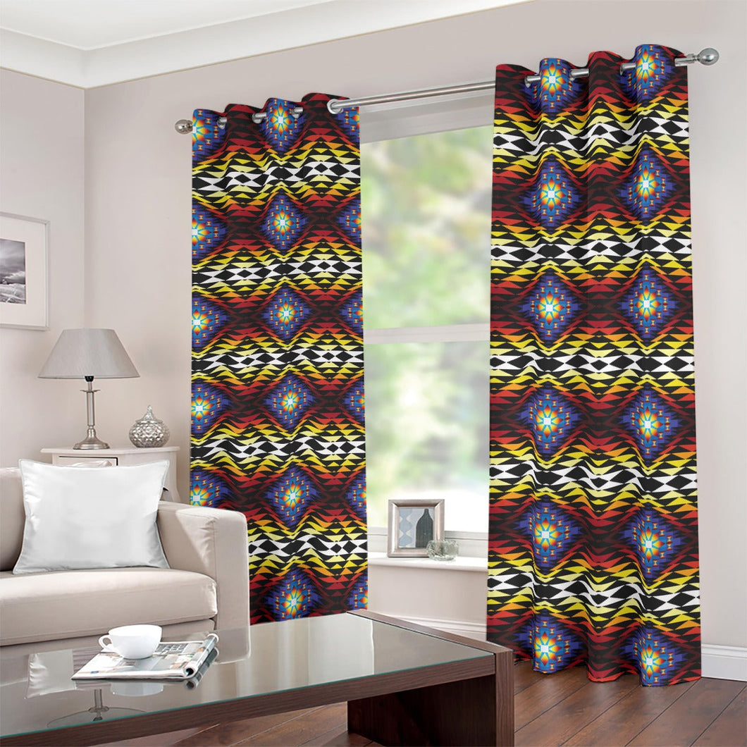 Sunset Blanket Blackout Grommet Curtains