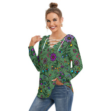 Load image into Gallery viewer, Prairie Paintbrush Sage SQ Tie Sweatshirt
