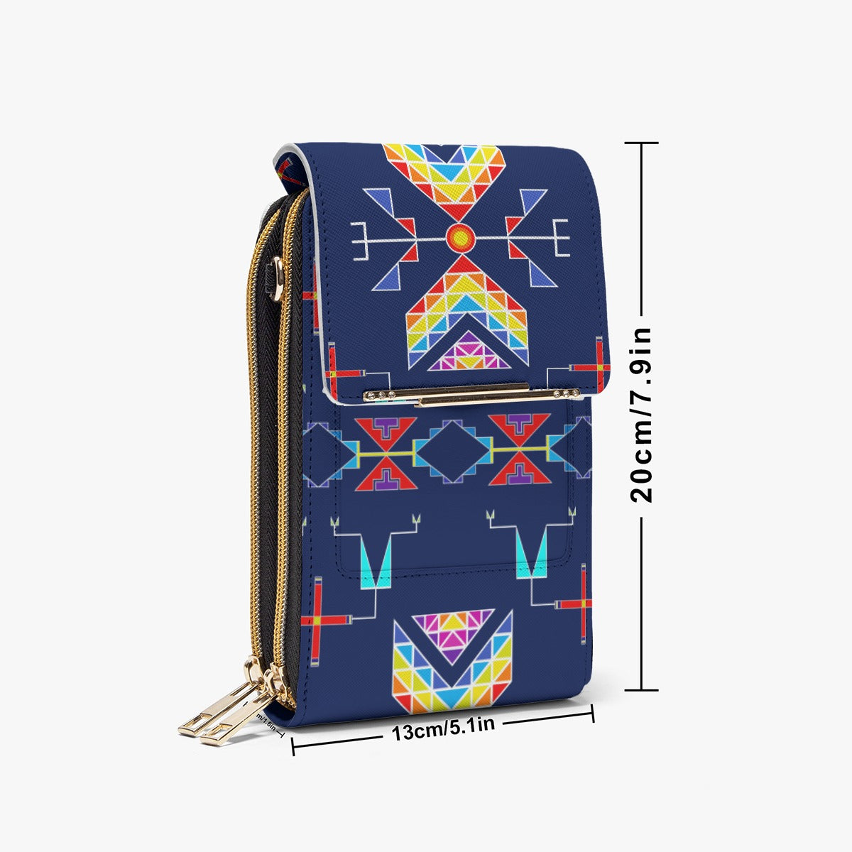 Rainy Chief Rainbow Night Lake Mobile Phone Chest Bag