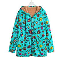 Load image into Gallery viewer, Nature&#39;s Nexus Turquoise Kid&#39;s Plush Windbreaker
