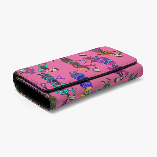 Women's Jingle Dancers Pink Foldable Wallet