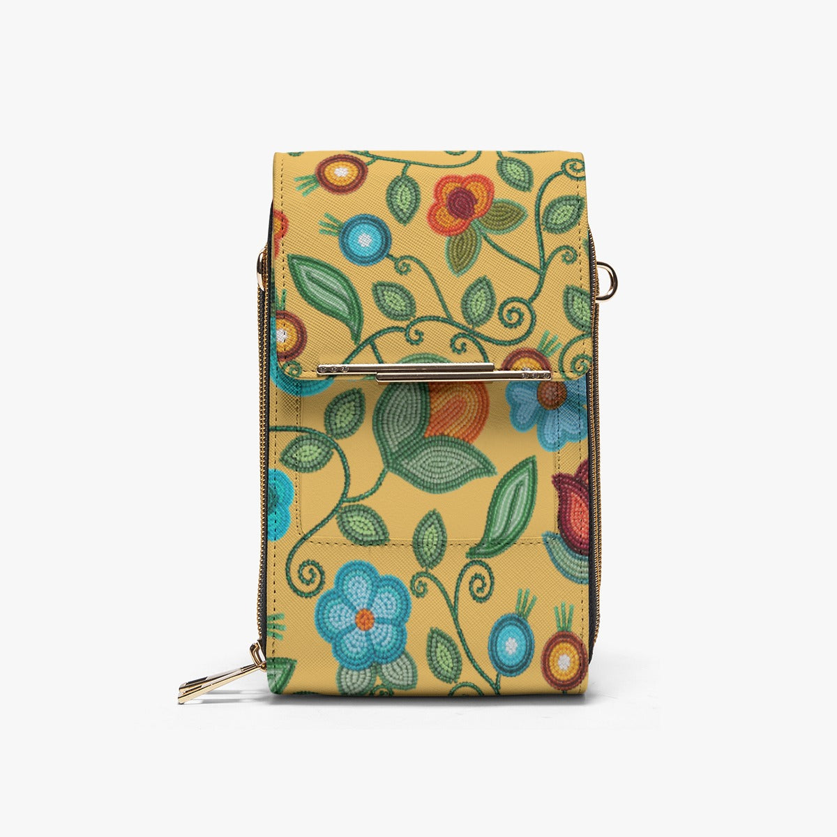 Prairie Fire Petals Honey Phone Bag