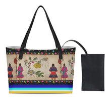 Load image into Gallery viewer, Floral Ledger Sisters Shopping Tote Bag With Mini Purse
