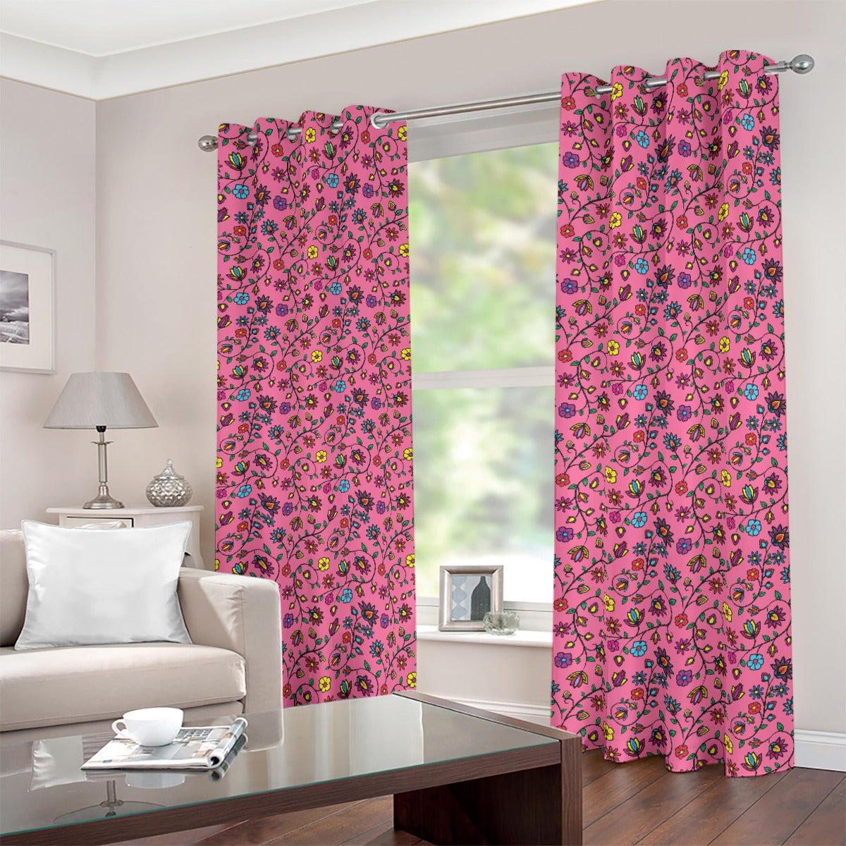 Nature's Nexus Blush Blackout Grommet Curtains