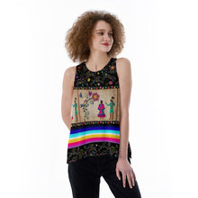 Load image into Gallery viewer, Floral Ledger Sweethearts Split Back Tank Top
