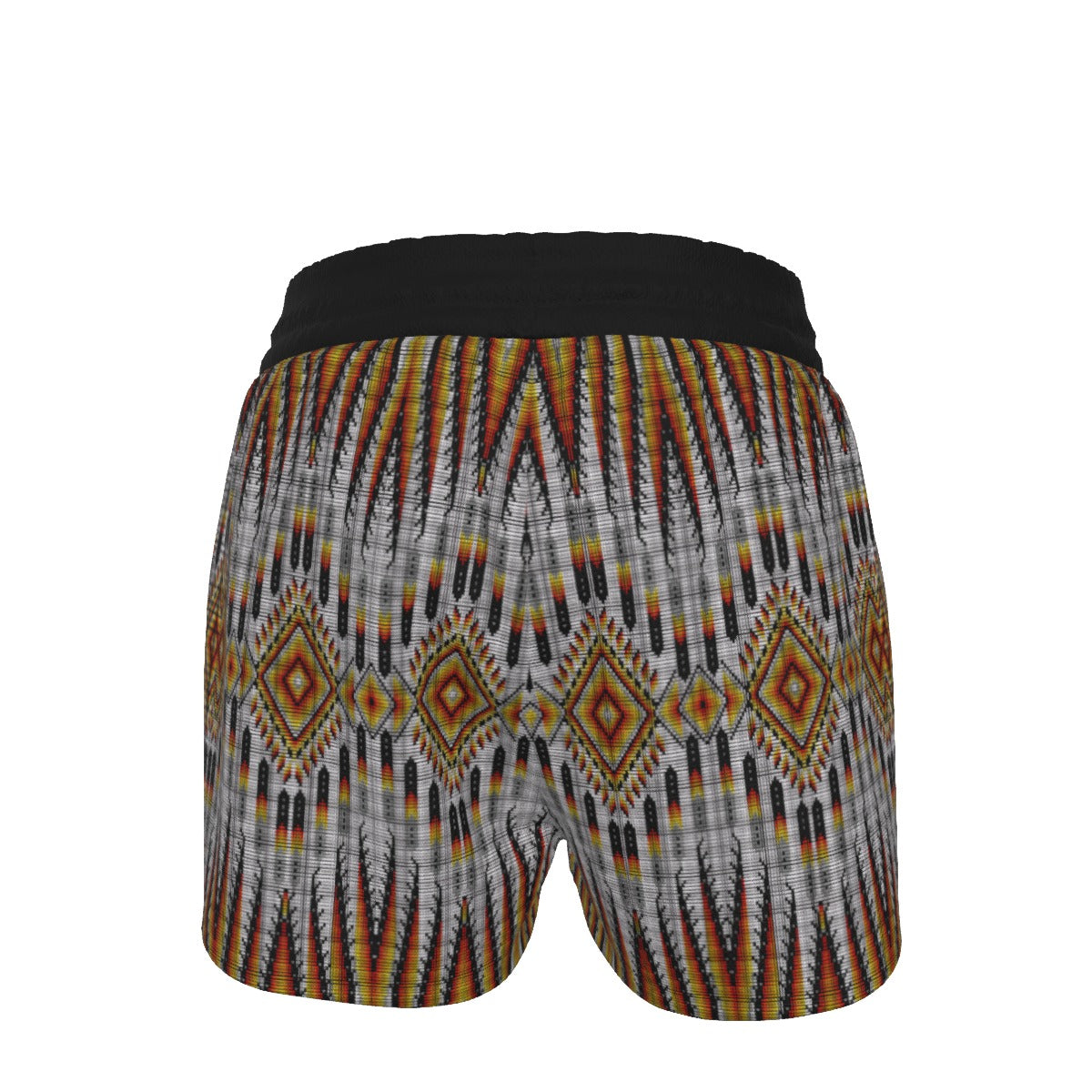 Fire Feather White Women's Shorts