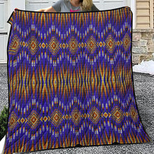 Load image into Gallery viewer, Fire Feather Blue Lightweight Quilt
