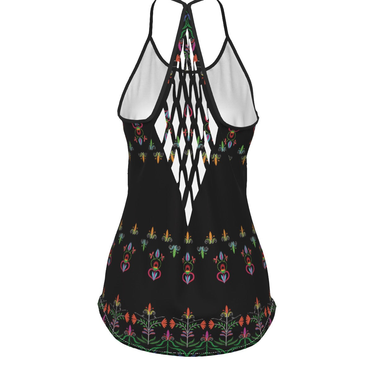 Metis Corn Mother Criss-Cross Open Back Tank Top