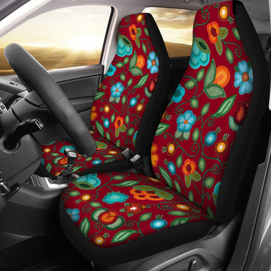 Prairie Fire Petals Red Car Seat Covers