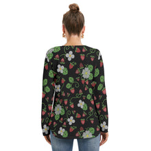 Load image into Gallery viewer, Strawberry Dreams Midnight Tie Sweatshirt
