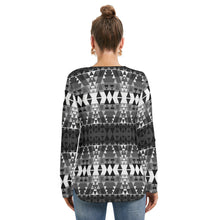 Load image into Gallery viewer, Writing on Stone Black and White Tie Sweatshirt
