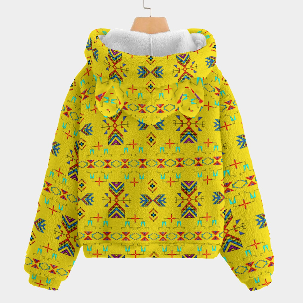 Rainy Chief Rainbow Yellow Youth Hoodie with Ears