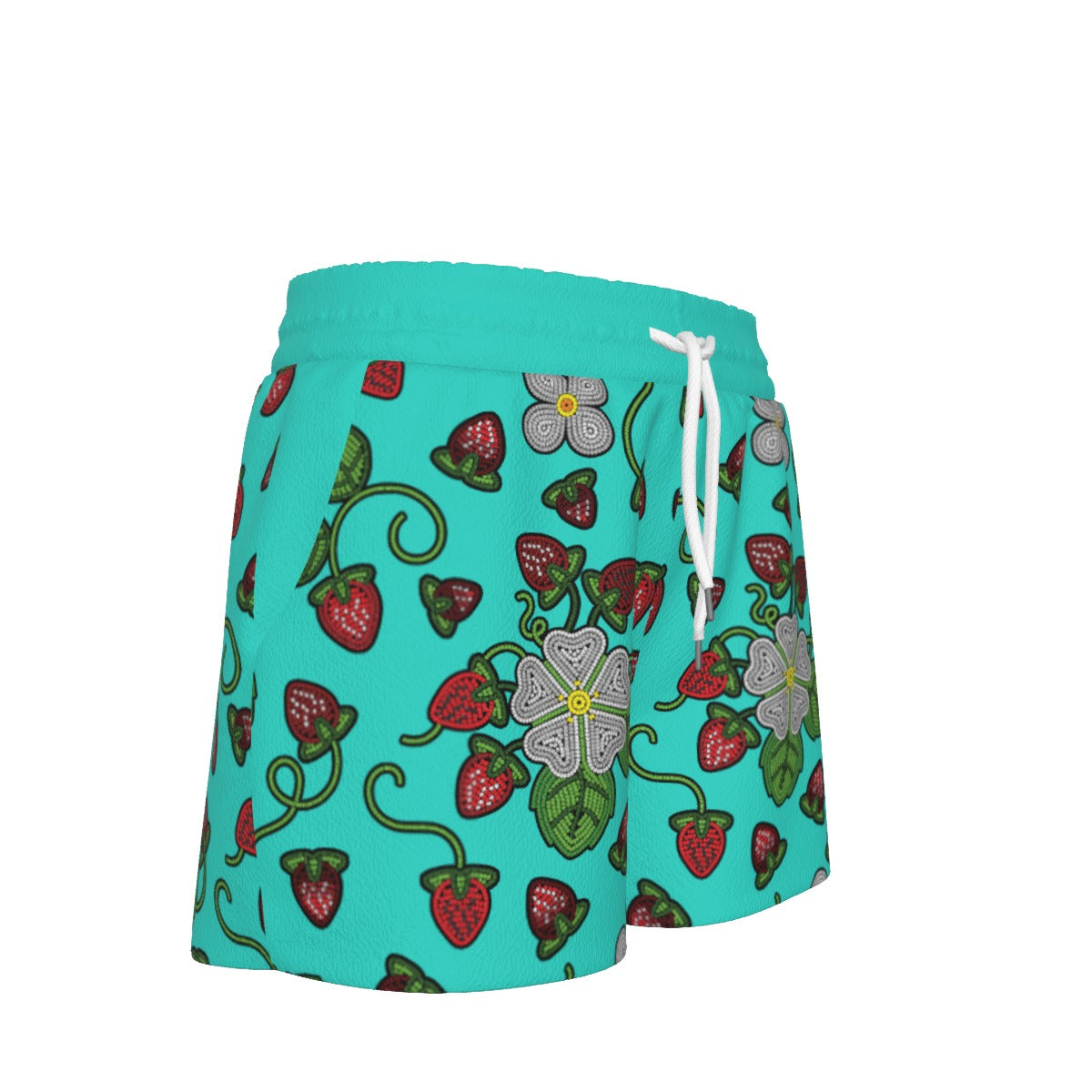 Strawberry Dreams Turquoise Women's Shorts