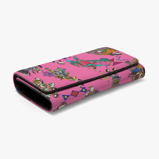 Grand Entry Dancers Pink Foldable Wallet
