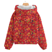 Load image into Gallery viewer, Nipin Blossom Fire Kid’s Borg Fleece Hoodie With Ear
