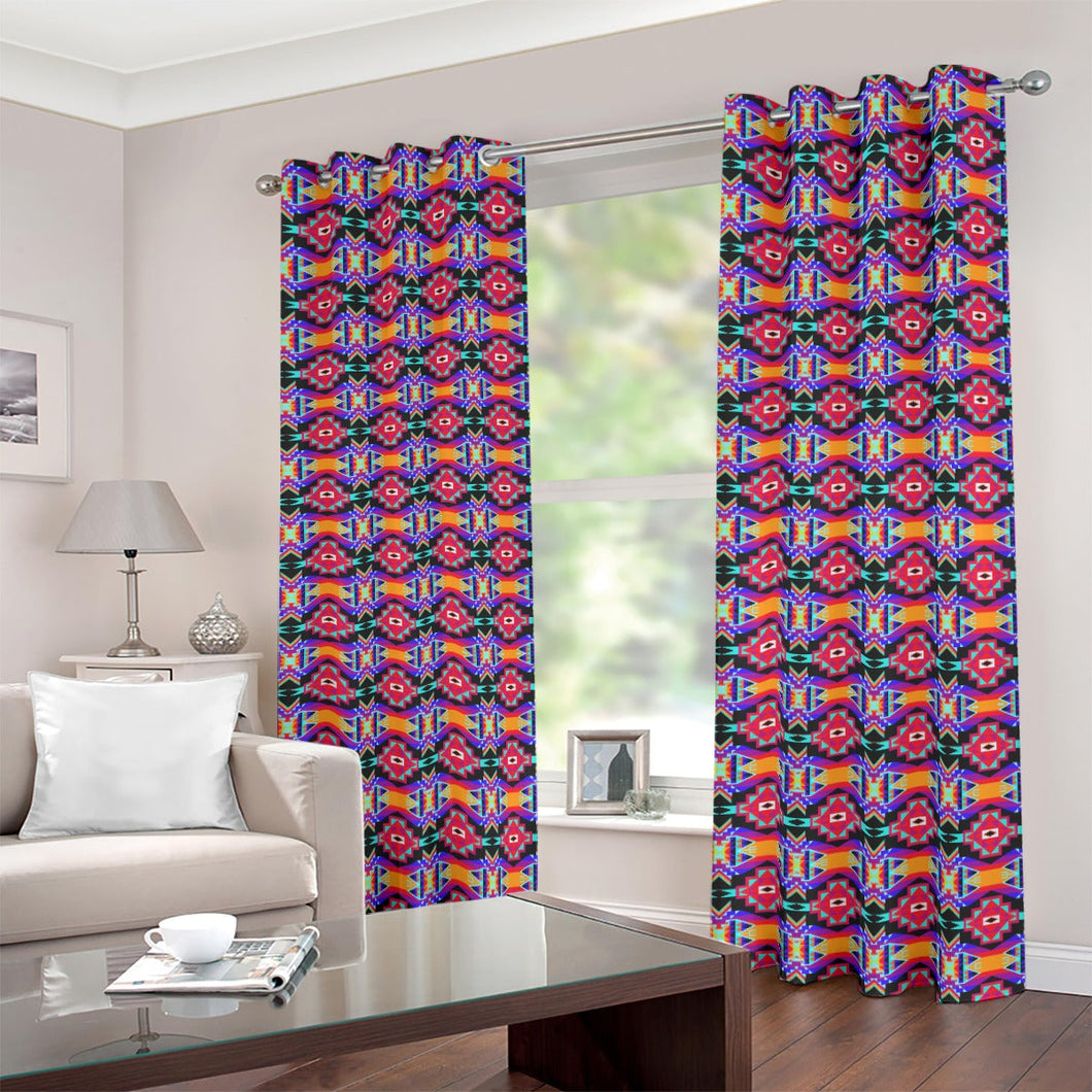 Fancy Bustle Blackout Grommet Curtains