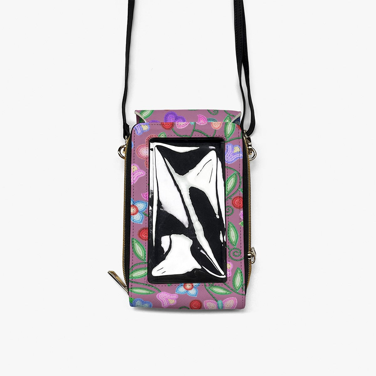 Petal Harmony Dusty Rose Phone Bag
