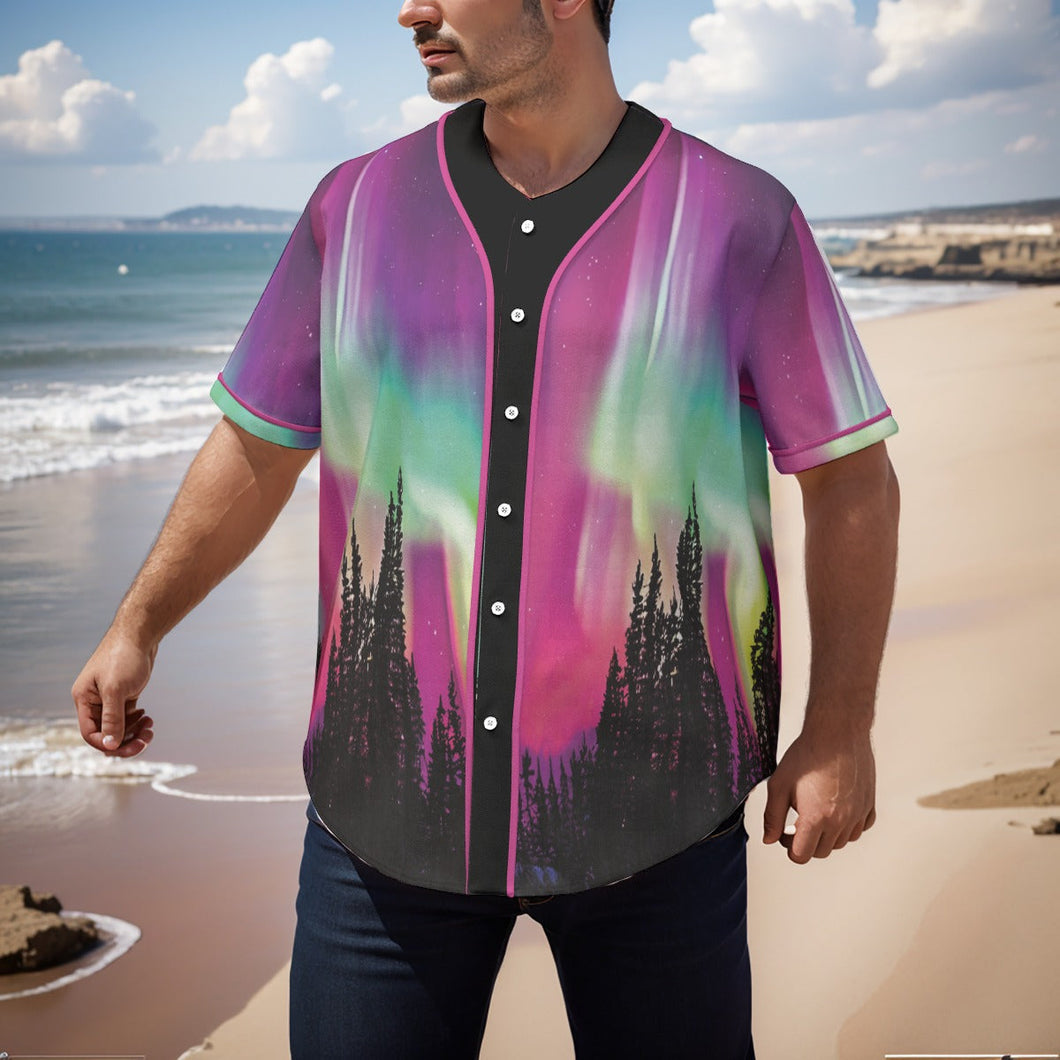 Summer Nights Short Sleeve Baseball Jersey