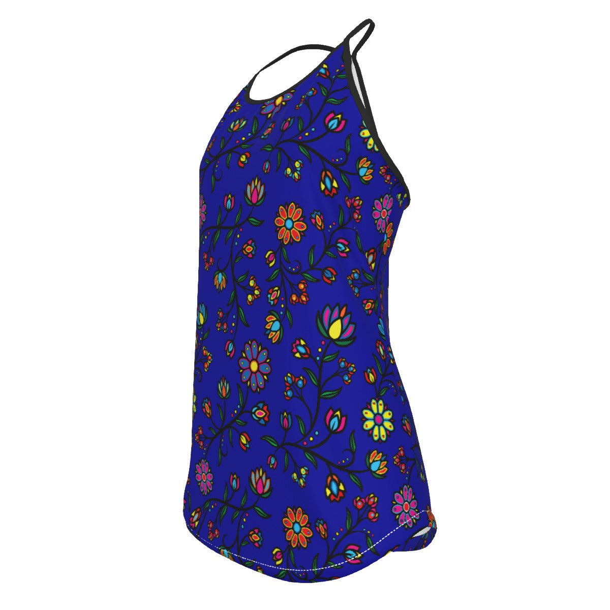 Cosmic Whisper Elk Shadow Criss-Cross Open Back Tank Top