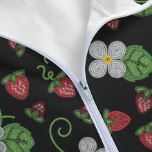 Load image into Gallery viewer, Strawberry Dreams Midnight Long Windbreaker
