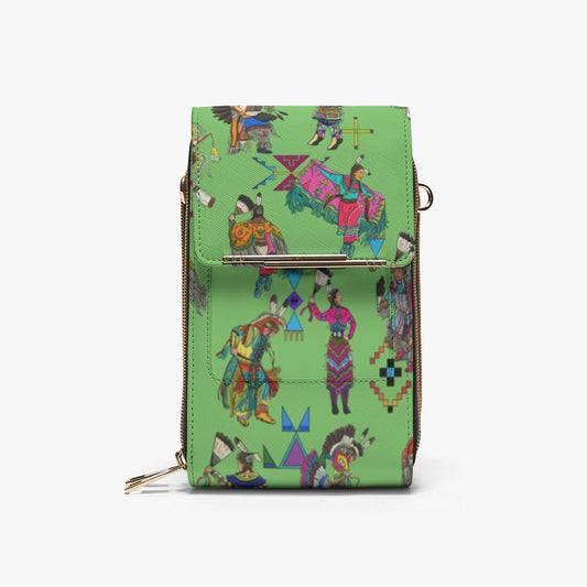 Grand Entry Dancers Grass Mobile Phone Chest Bag