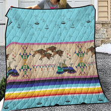 Load image into Gallery viewer, Buffalos Running Sky 2 Lightweight Quilt
