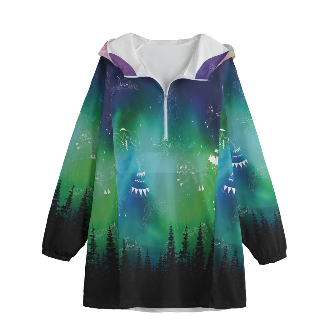 Aurora Medicine Animals Long Windbreaker