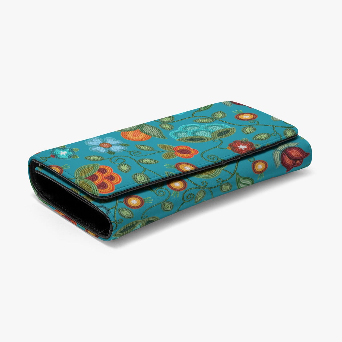 Prairie Fire Petals Ocean Wallet