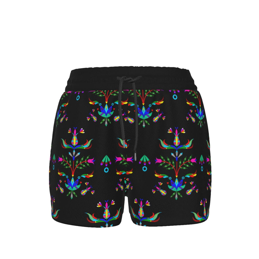 Dakota Damask Black Women's Shorts