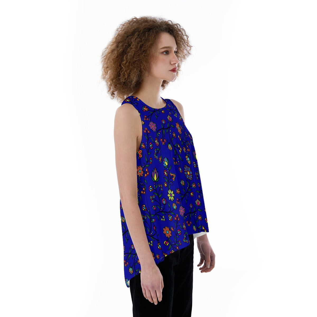 Cosmic Whisper Elk Shadow Split Back Tank Top
