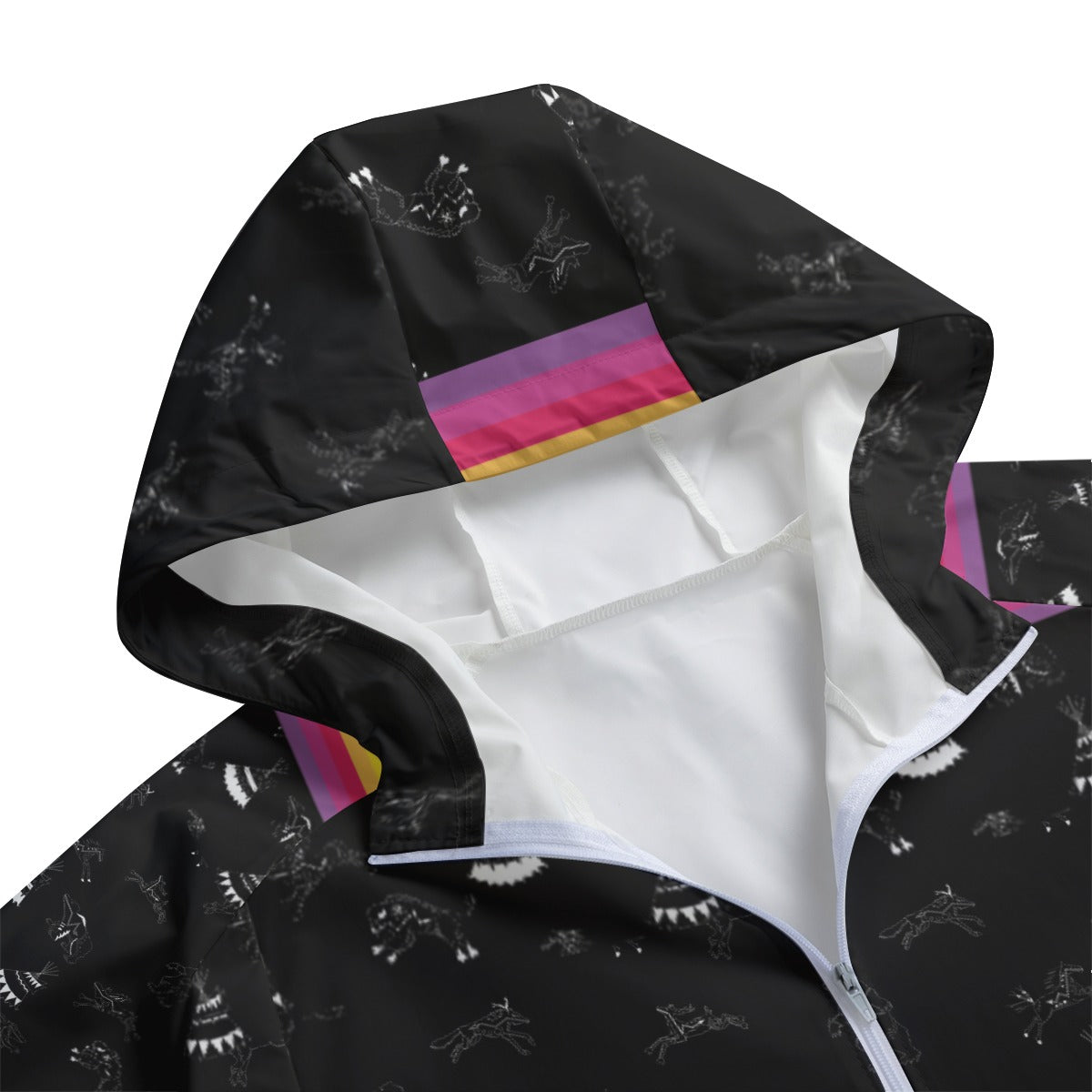 Ledger Round Dance Midnight Long Windbreaker